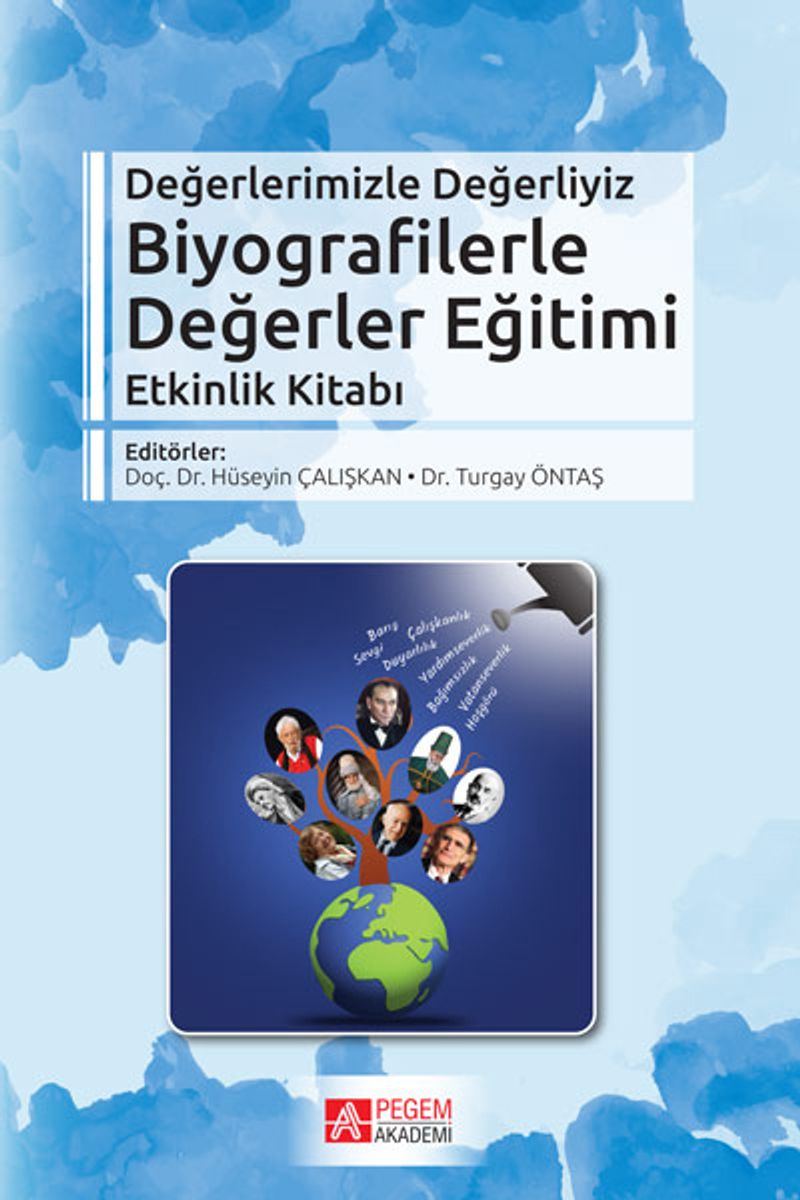 Biyografilerle Değerler Eğitimi Etkinlik Kitabı kitap kapağı