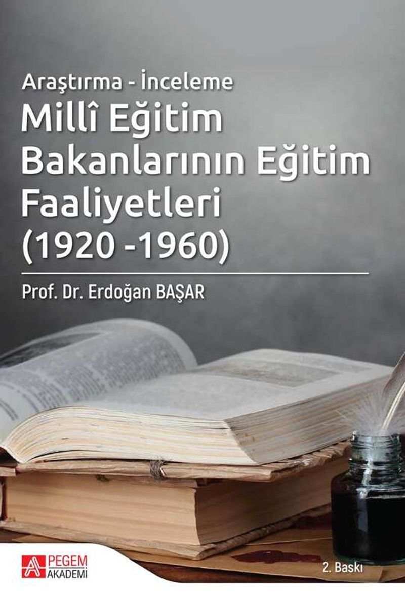 Millî Eğitim Bakanlarının Eğitim Faaliyetleri (1920-1960) kitap kapağı