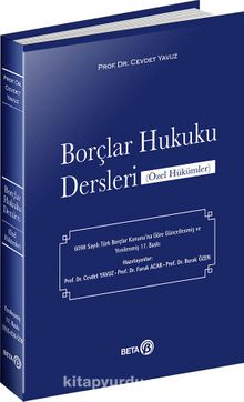 Borçlar Hukuku Dersleri (Özel Hükümler) kitap kapağı