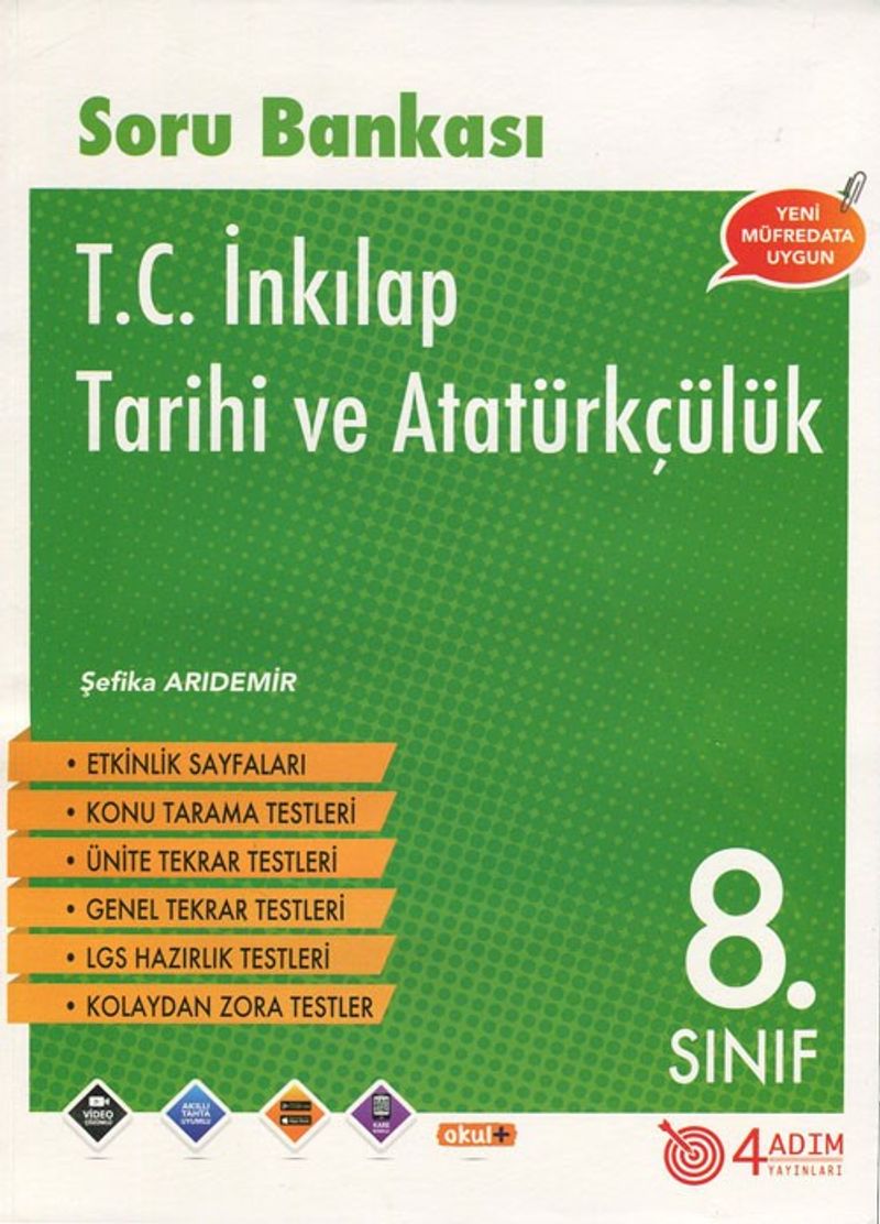 8. Sınıf T. C. İnkılap Tarihi ve Atatürkçülük Soru Bankası kitap kapağı