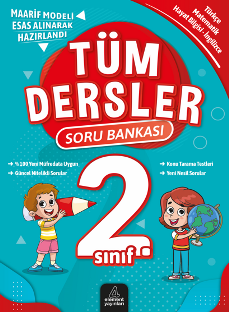 2. Sınıf Tüm Dersler Soru Bankası kitap kapağı