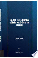 İslam Hukukunda Eğitim ve Öğretim Hakkı kitap kapağı