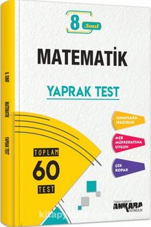 8.Sınıf LGS Matematik Yaprak Testi kitap kapağı