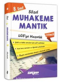8. Sınıf LGS ye Hazırlık Sözel Muhakeme Mantık Soru Bankası kitap kapağı
