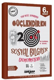 6. Sınıf Güçlendiren Sosyal Bilgiler 20 Deneme Sınavı kitap kapağı