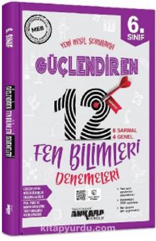 6. Sınıf Güçlendiren Fen Bilimleri 12 Deneme Sınavı kitap kapağı
