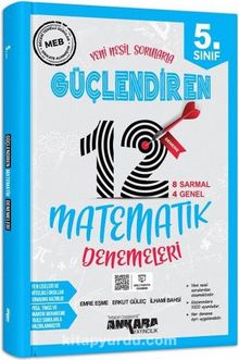 5. Sınıf Güçlendiren Matematik 12 Deneme Sınavı kitap kapağı