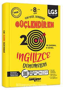 8. Sınıf Güçlendiren İngilizce 20 Deneme kitap kapağı