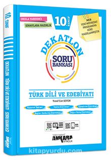 10. Sınıf Türk Dili ve Edebiyatı Dekatlon Soru Bankası kitap kapağı