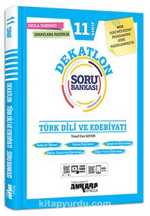 11. Sınıf Türk Dili ve Edebiyatı Dekatlon Soru Bankası kitap kapağı