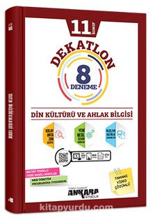 11. Sınıf Dekatlon Din Kültürü ve Ahlak Bilgisi 12 Deneme kitap kapağı