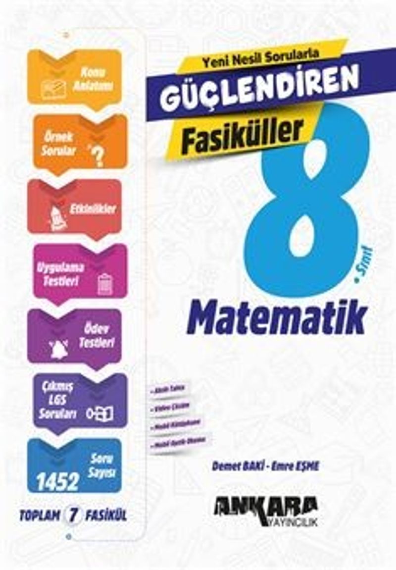 8. Sınıf Güçlendiren Matematik Fasiküller kitap kapağı