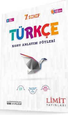 7.Sınıf Türkçe Konu Anlatım Föyleri 12 Föy kitap kapağı