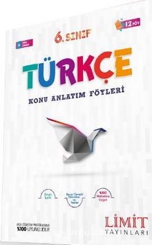 6.Sınıf Türkçe Konu Anlatım Föyleri 12 Föy kitap kapağı