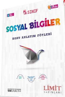 5.Sınıf Sosyal Bilgiler Konu Anlatım Föyleri 7 Föy kitap kapağı