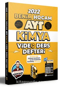 2022 AYT Kimya Video Ders Defteri Benim Hocam Yayınları kitap kapağı