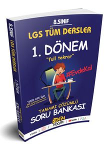 LGS 8.Sınıf Tüm Dersler 1.Dönem Full Tekrar Soru Bankası kitap kapağı