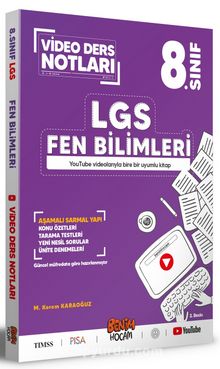 8. Sınıf LGS Fen Bilimleri Video Ders Notları kitap kapağı