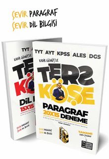 Tüm Sınavlar İçin ''Ters Köşe'' Çevir Paragraf Çevir Dil Bilgisi Denemeleri kitap kapağı