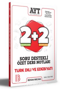 2021 AYT Türk Dili ve Edebiyatı 2+2 Soru Destekli Özet Ders Notları kitap kapağı
