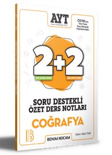2021 AYT Coğrafya 2+2 Soru Destekli Özet Ders Notları kitap kapağı