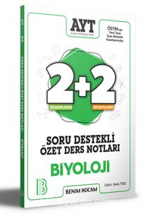 2021 AYT Biyoloji 2+2 Soru Destekli Özet Ders Notları kitap kapağı