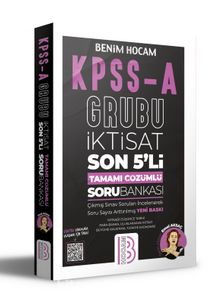 KPSS A İktisat Son 5'li Tamamı Çözümlü Soru Bankası kitap kapağı