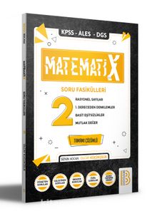 KPSS ALES DGS MatematiX Soru Fasikülleri 2 kitap kapağı