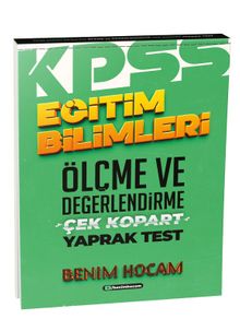 2021 KPSS Eğitim Bilimleri Ölçme ve Değerlendirme Çek Kopart Yaprak Test kitap kapağı