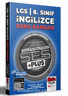2022 LGS 8.Sınıf İngilizce SES PLUS Soru Bankası kitap kapağı