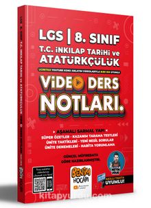2022 LGS 8.Sınıf İnkılap Tarihi ve Atatürkçülük Video Ders Notları (Konu Anlatımı) kitap kapağı