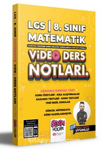 2022 LGS 8.Sınıf Matematik Video Ders Notları (Konu Anlatımı) kitap kapağı