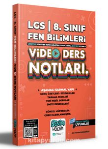 2022 LGS 8.Sınıf Fen Bilimleri Video Ders Notları (Konu Anlatımı) kitap kapağı