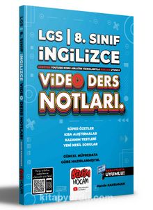 2022 LGS 8.Sınıf İngilizce Video Ders Notları (Konu Anlatımı) kitap kapağı
