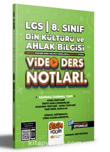 2022 LGS 8.Sınıf Din Kültürü ve Ahlak Bilgisi Video Ders Notları (Konu Anlatımı) kitap kapağı