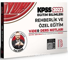 2022 KPSS Eğitim Bilimleri Rehberlik Video Ders Notları kitap kapağı