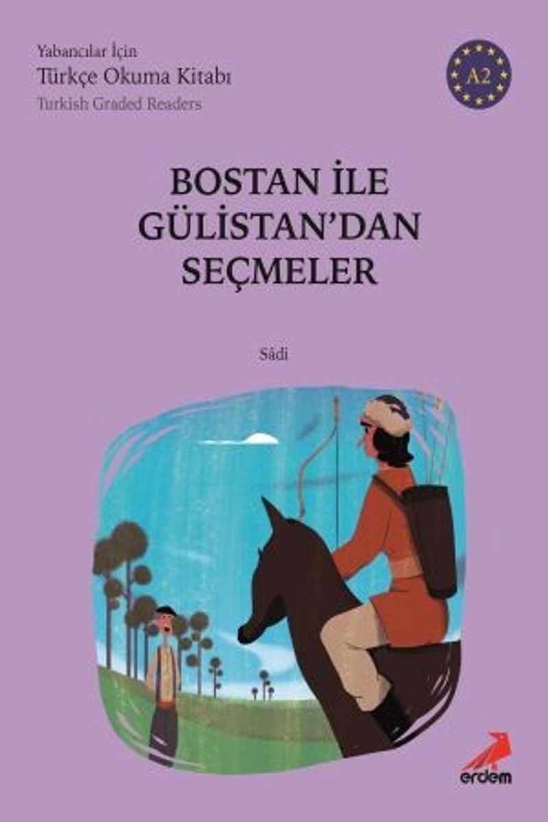 Bostan İle Gülistan A2 - Yabancılar İçin kitap kapağı