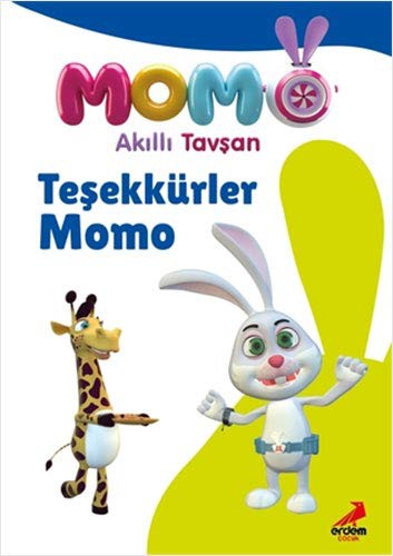Akıllı Tavşan Momo - Teşekkürler Momo kitap kapağı
