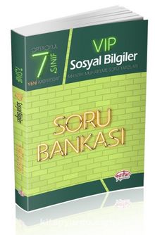 7. Sınıf Vip Sosyal Bilgiler Soru Bankası kitap kapağı