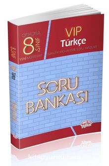 8. Sınıf Vip Türkçe Soru Bankası kitap kapağı