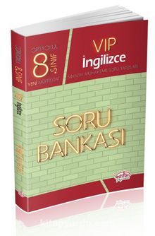 8. Sınıf Vip İngilizce  Soru Bankası kitap kapağı