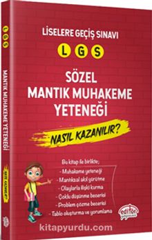 2019 LGS Sözel Mantık Muhakeme Yeteneği Nasıl Kazanılır? kitap kapağı