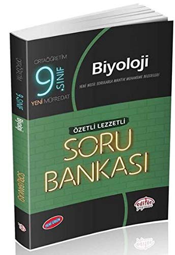 9. Sınıf Biyoloji Soru Bankası Özetli Lezzetli kitap kapağı