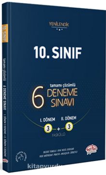 10. Sınıf 6 (3+3) Deneme Sınavı Tamamı Çözümlü kitap kapağı