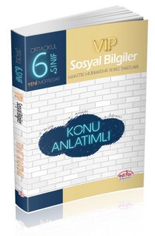 6. Sınıf Vip Sosyal Bilgiler Konu Anlatımlı kitap kapağı