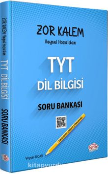 TYT Zor Kalem Veysel Hoca’dan Dil Bilgisi Soru Bankası Tamamı Video Çözümlü kitap kapağı