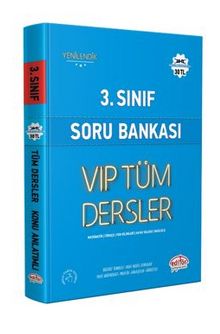 3.Sınıf Vıp Tüm Dersler Soru Bankası Mavi Kitap kitap kapağı