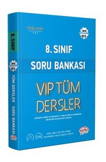 8.Sınıf Vıp Tüm Dersler Soru Bankası Mavi Kitap kitap kapağı