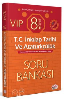 8. Sınıf Vip T.C. İnkılap Tarihi ve Atatürkçülük Soru Bankası kitap kapağı