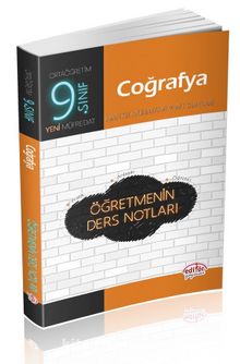 9. Sınıf Coğrafya Öğretmenin Ders Notları kitap kapağı